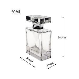 Spot Transparent UV Glass Perfume Bottle Bayonet Press Perfume Bottle 50ml Empty Bottle