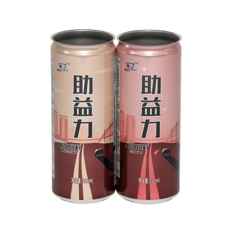 Print Sleek 330ml Aluminum Beverage Cans with 202 Sot Can Ends for Beer and Carbonated Soft Drinks