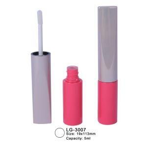 5ml Empty Round Plastic Lipgloss Container Cosmetic Packaging Lip Bottle with Brush Applicator