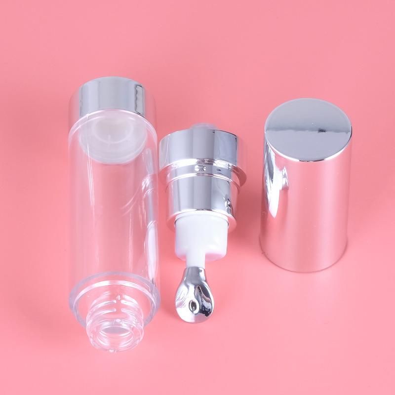 15ml 20ml 30ml Latest Design Empty Clear Transparent Vacuum Bottle for Serum Skin Care Products