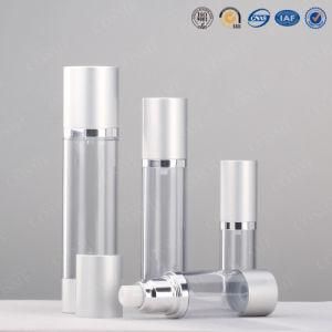 Plastic Clear Airless Bottle for Cosmetic Packaging