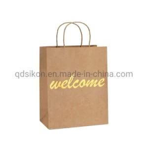 Custom Printed Kraft Paper Gift Bag Shopping Paper Bag with Handle