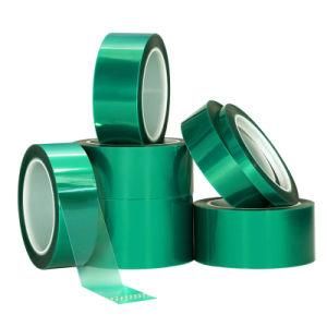 Free Sample High Temperature Resistance Green Pet Silicone Polyester Masking High Temperature Adhesive Tape for PCB Board