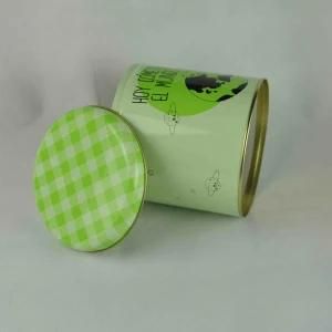 High Quality Nice Round Shape Candy Tin Box Metal Tin Can