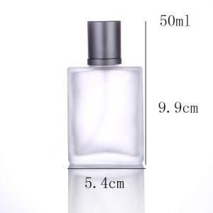 50ml Matte Glass Bottle Perfume Spray Bottle Aluminum Cover Can Be Customized Logo