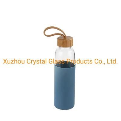 550ml Hot Water Glass Bottle with Bamboo Caps