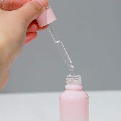 Essential Oil Dropper Glass Bottle Clear Pink Customized Color Cute Color