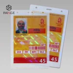 Custom Transparent ID Card Hologram Laminate Pouches with Holes