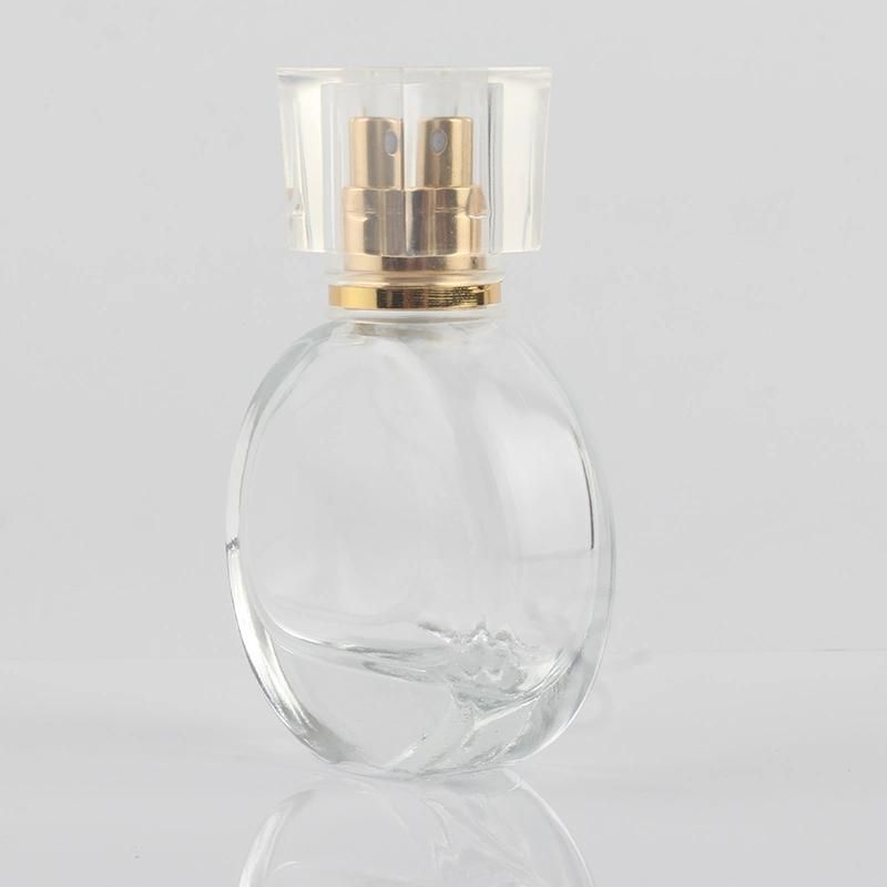 25ml Mini Clear Glass Spray Perfume Bottle Portable Travel Refillable Cosmetics Empty Bottle Aluminum Spray Head