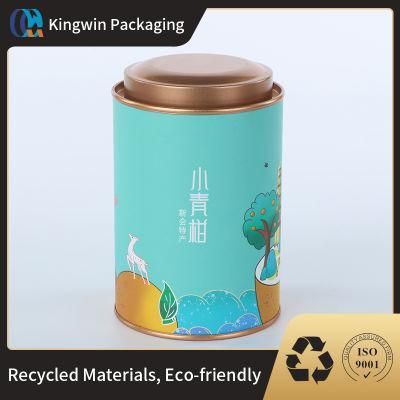 Customized Loose Tea Packaging Candy/Chocolate/Cookie Metal Lid Airtight Food-Grade Packaging