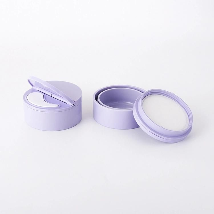 Eco Friendly 50ml Replaceable Inner Bowl Macaron Color Made up Skincare Products Cosmetic ABS Plastic Mask Lotion Face Cream Jar Plastic Container with Spatular