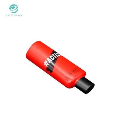 One-Piece Nozzle Tube Body with Large Screen Printing Custom Oval Screw Cap Plastic Packaging Tube