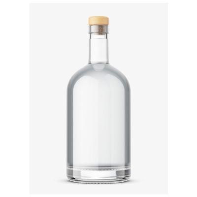 Custom Logo Vodka Gin Whiskey Olso Liquor 500ml Glass Bottle