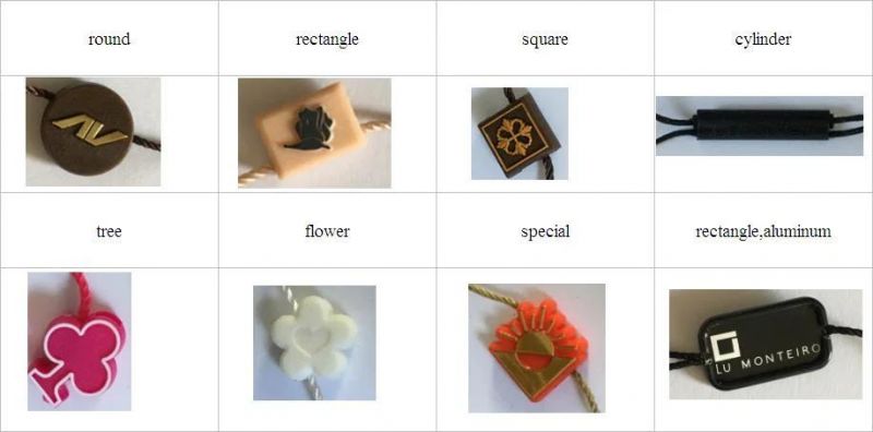 Universal Cotton Lanyard Clothing Tag Small Square Seal Tag Th8374