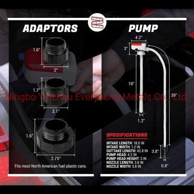 20L Portable Gasoline Tank Plastic Jerry Can with Battery Fuel Transfer Pump HDPE Fuel Tank on Site Refueling