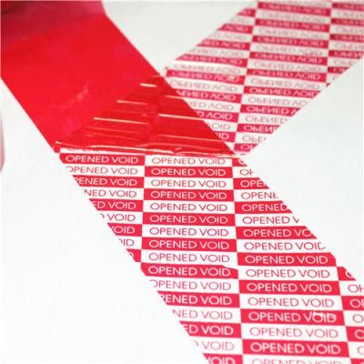 High Residual Tamper Evident Security Void Tape with Customized Logo