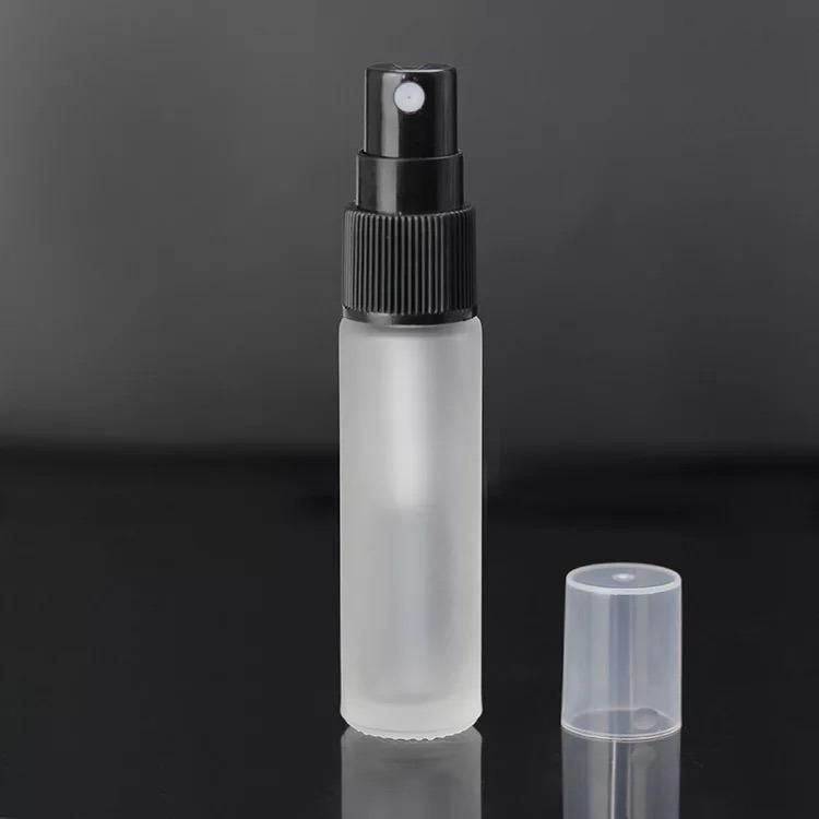 Portable 10ml Refillable Bottle Water Plastic Pressed Pump Spray Bottle Liquid Container Mini Travel Refillable Frosted Bottles