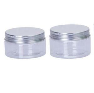 50ml 60ml Plastic Clear Pet Jar with Aluminum Cap
