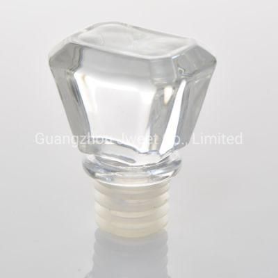 Rectangular Clear Glass Stopper for Tequila
