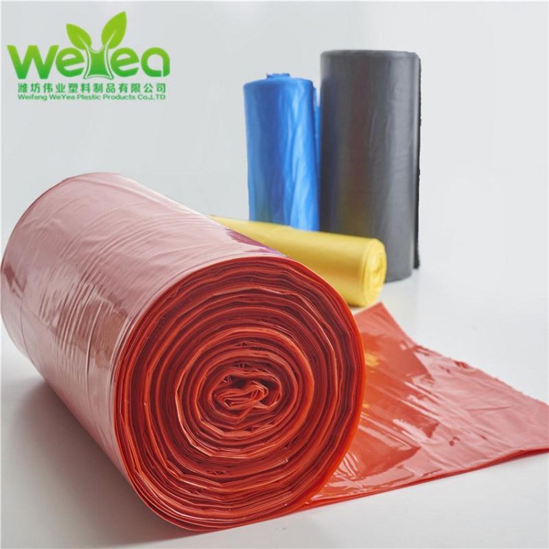 Biodegradable Disposable PE Plastic Poly Garbage Bags on Roll