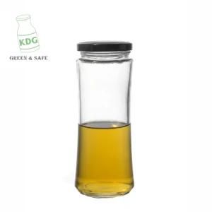 Hot Sale 400ml Transparent Empty Beverage Packaging Customize Food Glass Jars and Bottles Manufacturer