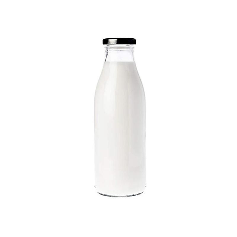 Transparent Empty Fresh Dariy 1000ml 1L Milk Glass Bottle