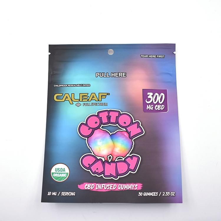 Canada Us Popular Plastic Wax Shatter Container Plastic Pouch Mylar Bags Custom Printed