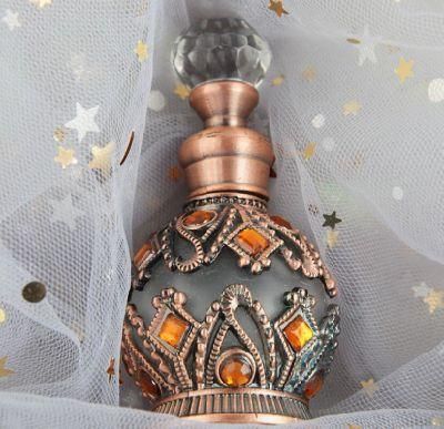 Dubai Arabian Style Grosir Botol Parfum Unik 30ml Empty Fancy Perfume Bottle with Crystal Cap