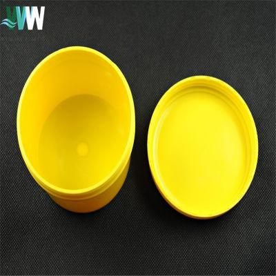 Empty Bottle 300g Yellow PP Plastic Jar with Cap