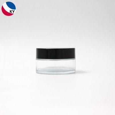 2oz 3oz 50g 100g Thick Bottom Clear Transparent Flat Shoulder Glass Jar
