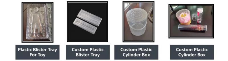 Blister Plastic Tray Transparent Clear PS PP Pet PVC Toy Packaging Blister Tray