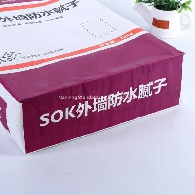 Eco-Friendly 20kg Valve Packaging Paper Bag for Tile Adhesive Construction Material