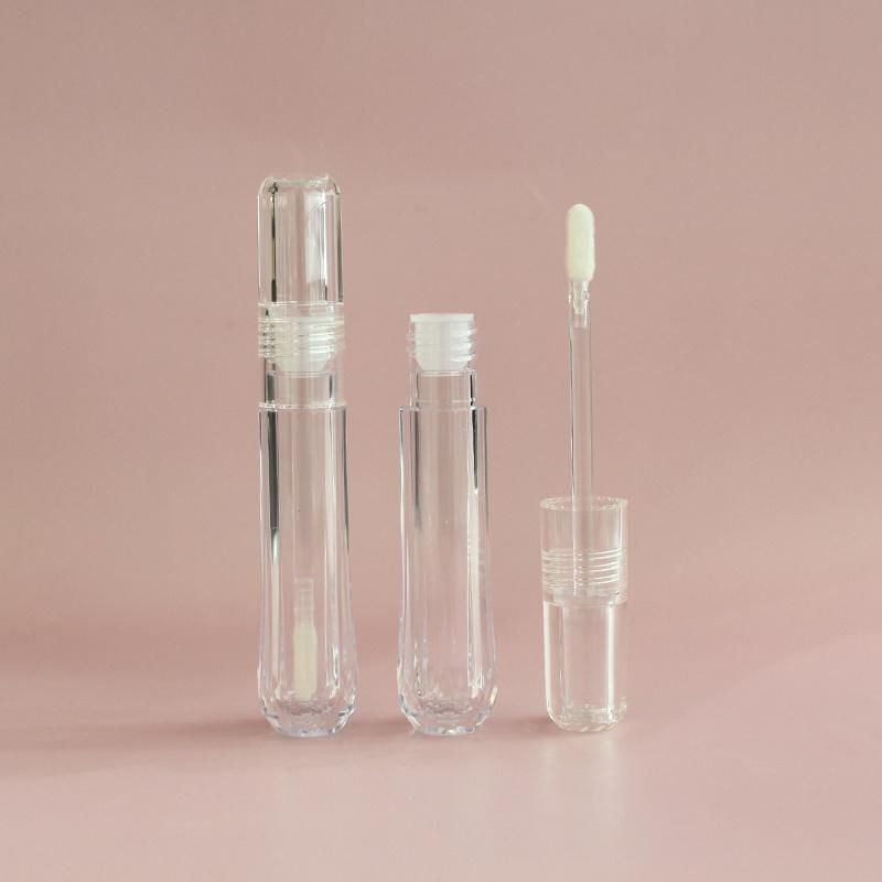 Cosmetic Packaging Diamond Shape Lip Gloss Containers Tube with Wand