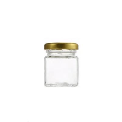 280ml 500ml Square Jam Honey Food Storage Glass Jar Glass Container