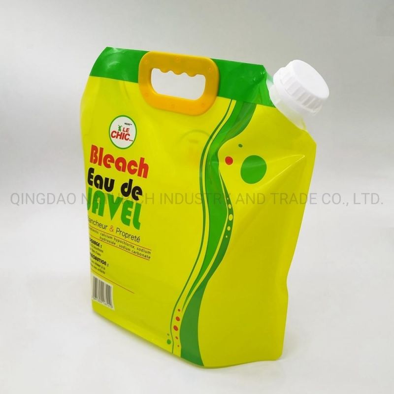 Spout Doypack Bag for Water with Handle and Valve