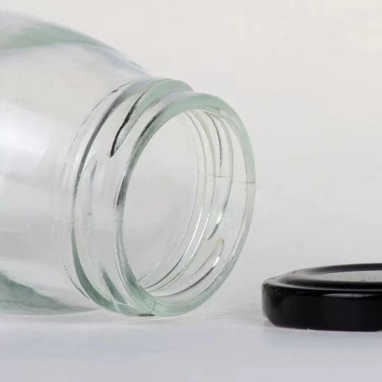 Clear Glass Jars with Lids, Glass Yogurt Container with Lids (PE) , Replacement Glass Pudding Jars Yogurt Jars