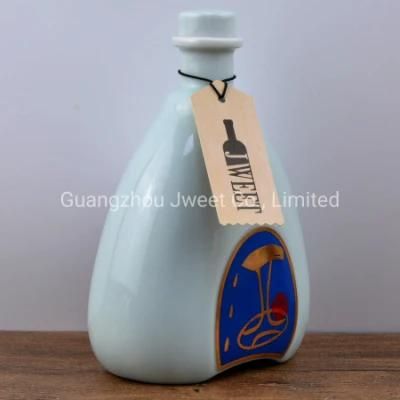 Factory Wholesale 500ml Tequila Ceramic Bottle