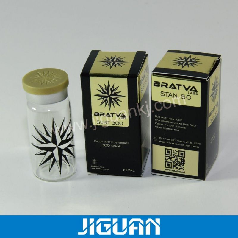 High Quality 10 Ml Hot Stamping Holographic Vial Paper Packaging Box