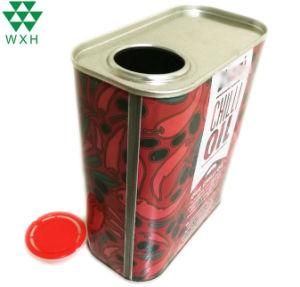 Chili Oil Can 500ml Metal Tin Container for Olive Oil Canning