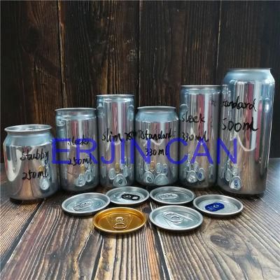 Ej Brite and Paint Empty Aluminum Soda Water Can Slim Standard Sleek Slick Stubby 250ml 12oz 355ml 16oz 473ml 1 Pint Producer