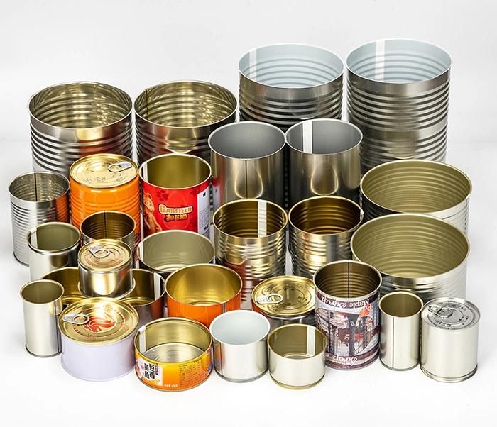 588# Round Fish Empty Food Tin Can