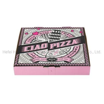 High Quality Customized Design Portable Paper Packing Box Disposable Square Pizza Boxes