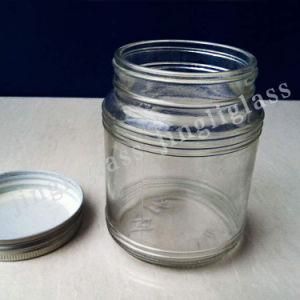 Round Glass Jar for Food Storage and Packing
