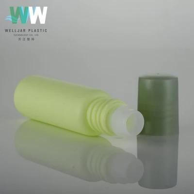 20ml PE Plastic Green Cosmetic Dispensing Bottle with Transparent Plug