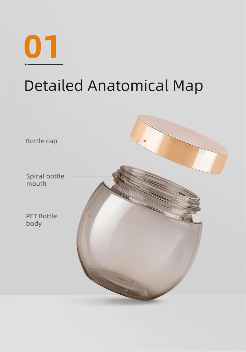 Clear Cream Jar 250ml (03A016-2864)
