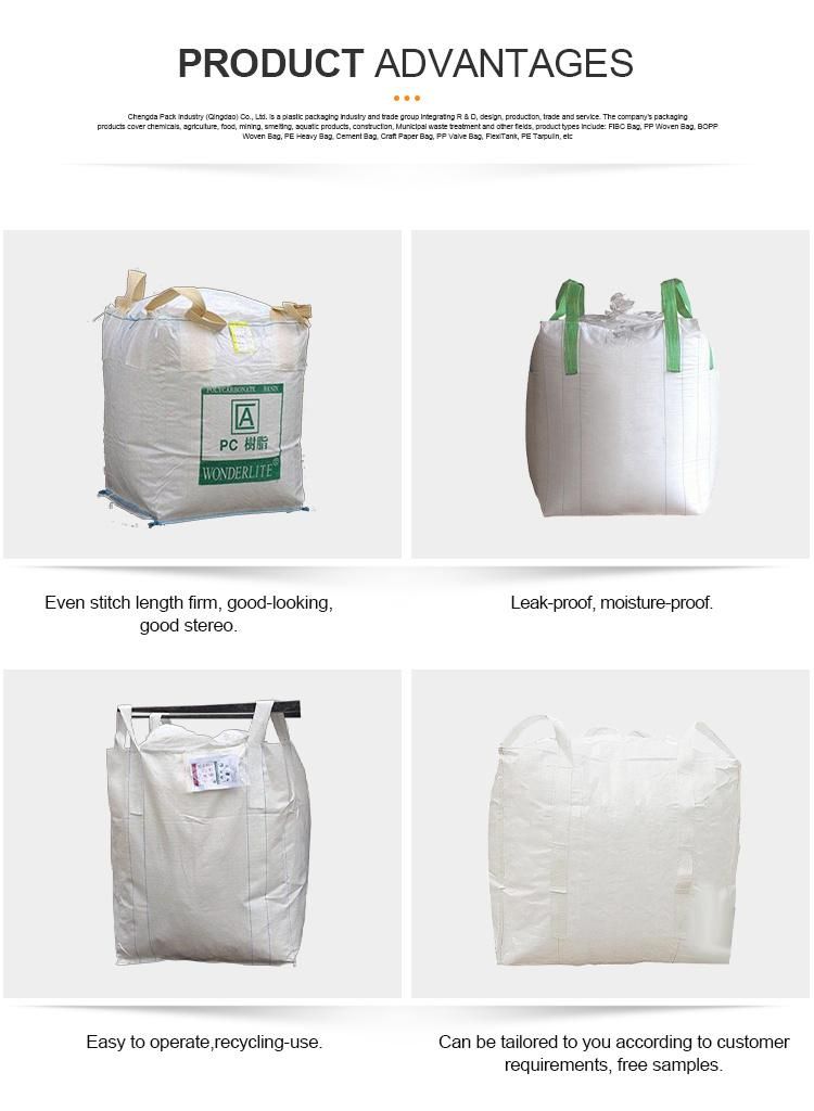 1 Ton PP Bulk Jumbo Storage Bags Bulk Storage Bag