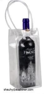 Travel Single Bottle PVC Wine Cooler Bag for Champagne Holder