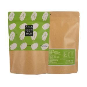 Plastic Biodegradable Factory 100% Home Compostable Ziplock Food Packing Bags Coffee Snack Tea Stand up Pouch Kraft Paper Bag for Food Packaging