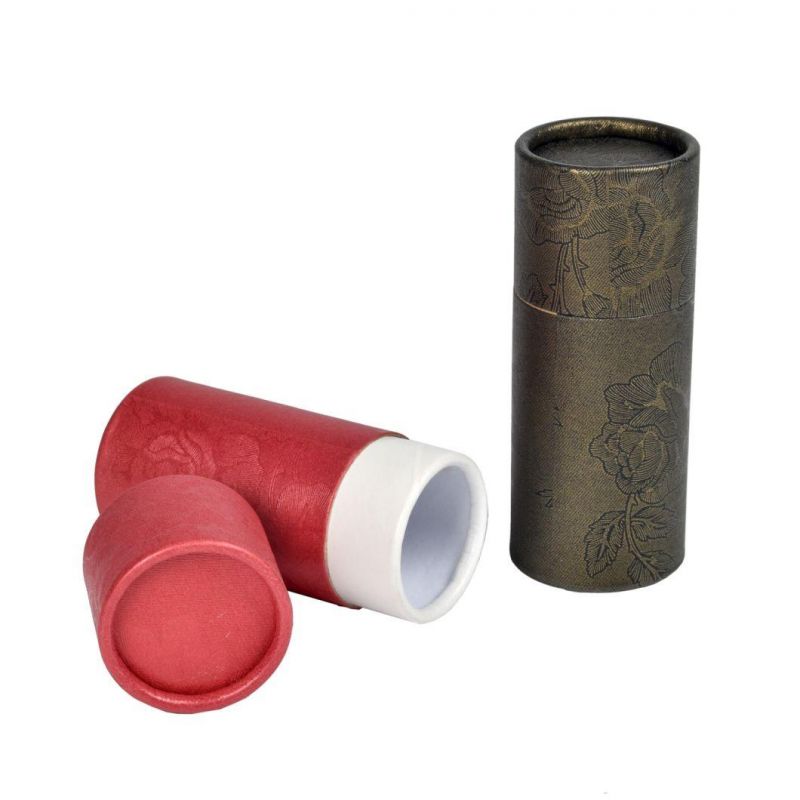 Paper Cylinder Box Customized Printing Recyclable Kraft Paper Tube Packaging for Puzzles Toy Container