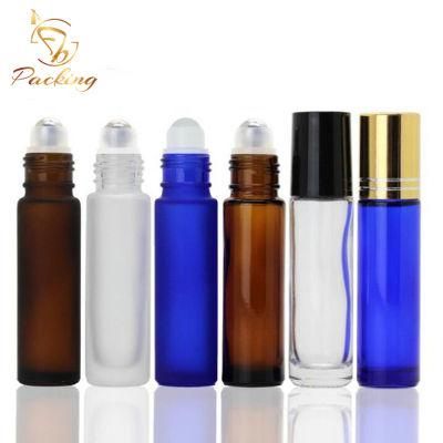 10 Ml Amber Essential Oil Glass Roll on Bottle with Glass Roller Ball and Screw Cap